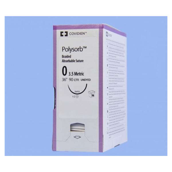 Medtronic MITG-Covidien Suture 0 Polyester Gs-21 Polysorb Undyed 36" Braid 36/Ca - CL954