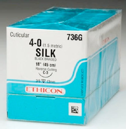 Perma - Hand SUTUPAK - Suture without Needle Braided Silk Nonabsorbable Coated Size 1 18 Inch Suture - A187H