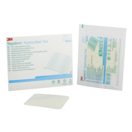 3M Tegaderm Thin - Hydrocolloid Dressing 4 X 4 Inch Square Sterile - 90022