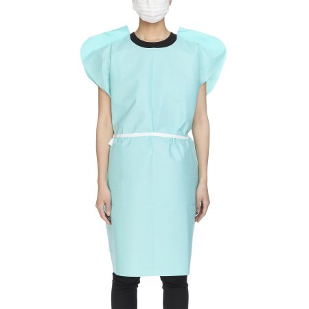 McKesson - Patient Exam Gown One Size Fits Most Teal Disposable - 18-973
