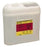 Becton Dickinson Sharps Container 1-Piece 10-3/4 H X 10-3/4 W X 4D Inch 5.4 Quart Translucent Horizontal Entry Lid - 305425