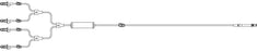 ICU Medical Urology Irrigation Set 245 mL 0.280 Inch ID 85 Inch 4 Lead - 1523901