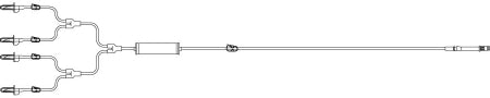 ICU Medical Urology Irrigation Set 245 mL 0.280 Inch ID 85 Inch 4 Lead - 1523901
