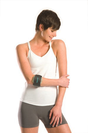 AirCast - Pneumatic Tennis Elbow Support Aircast One Size Fits Most Hook and Loop Closure Armband Style Left or Right Arm 8 to 14 Inch Forearm Circumference Beige - 05A