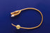 Teleflex Medical PureGold Foley Catheter 2-Way Coude Tip 5 cc Balloon 24 Fr. PTFE (Teflon) Coated Latex - 318124