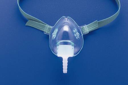 Teleflex Medical Oxygen Mask Nasal / Oral Style Infant User One Size Fits Most Adjustable Elastic Head Strap - 395499