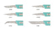 Miltex - Scalpel No. 12 Stainless Steel / Plastic Classic Grip Handle Sterile Disposable - 4-412