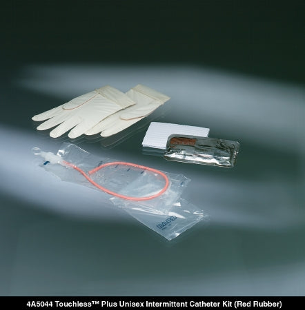Bard Touchless Plus Intermittent Catheter Kit Closed System / Unisex 12 Fr. Without Balloon Red Rubber - 4A5042