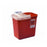 Richard-Allan Scientific Container Sharps 1Qt Plastic Red/Clear Ea - 1000794