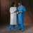 O&M Halyard Inc Basic Plus Lab Coat White Large Long Sleeves Knee Length - 10022