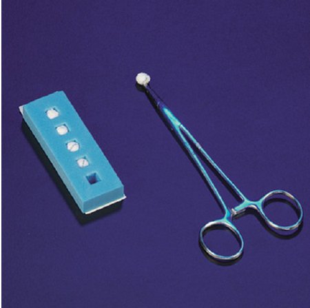 DeRoyal - Surgical Cherry Dissector Sponge X-Ray Detectable Gauze 1/4 Inch Diameter 5 Count Foam Count Holder Sterile - 30-202
