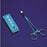 DeRoyal - Surgical Cherry Dissector Sponge X-Ray Detectable Gauze 1/4 Inch Diameter 5 Count Foam Count Holder Sterile - 30-202