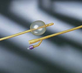 Bardex Lubricath - Foley Catheter 2-Way Standard Tip 30 cc Balloon 24 Fr. Red Rubber - Bard - 0198L24