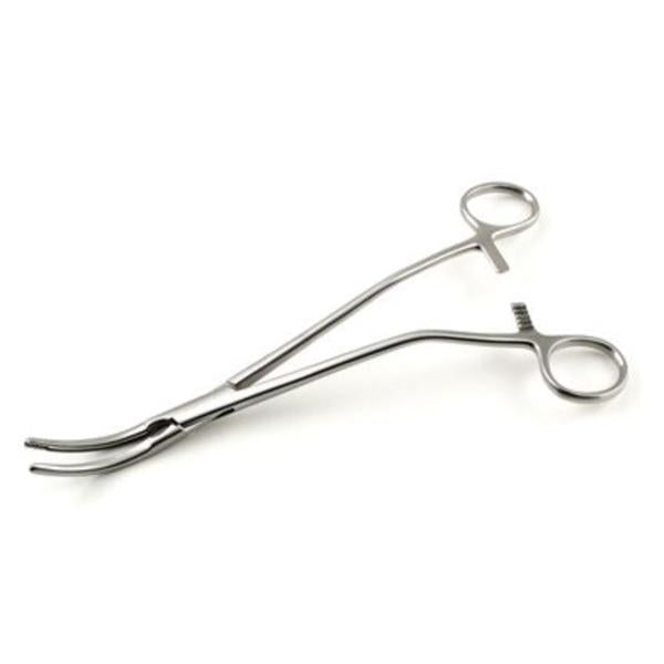 Sklar Instruments Forcep Hysterectomy 9-1/2" 1X2 Fine Teeth Slight Curve Lngtdnl Grv/Serr Ss Ea - 90-2792