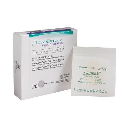 DuoDERM Extra Thin - Hydrocolloid Dressing 1-1/2 X 1-3/4 Inch Spot Sterile - 187932