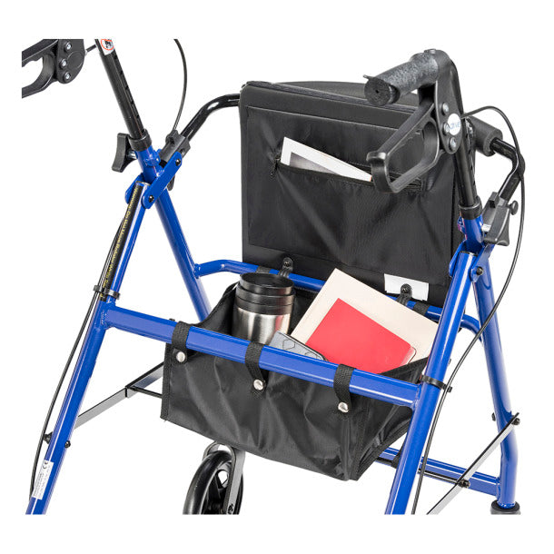 Drive Medical Adjustable Height Rollator, 6" Casters