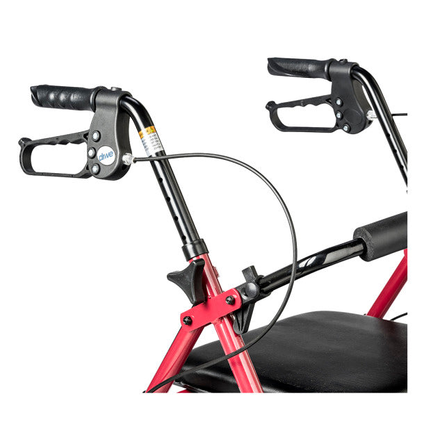 Drive Medical Aluminum Rollator, 7.5" Casters