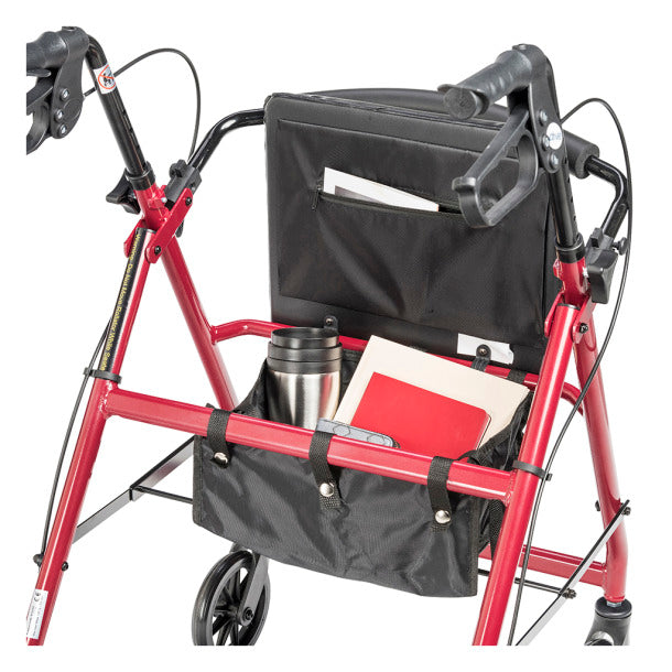 Drive Medical Aluminum Rollator, 6" Casters