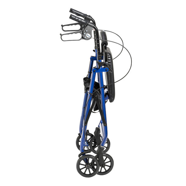 Drive Medical Aluminum Rollator, 6" Casters