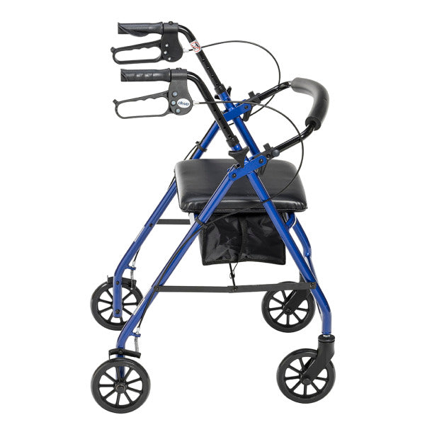 Drive Medical Aluminum Rollator, 6" Casters