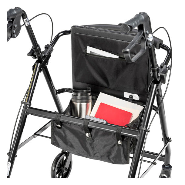 Drive Medical Aluminum Rollator, 6" Casters