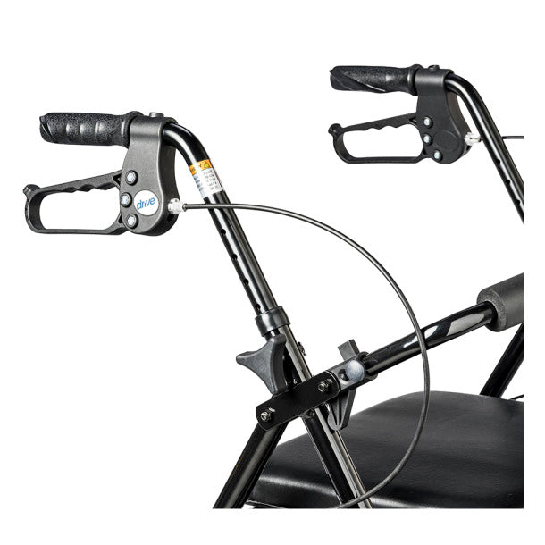 Drive Medical Aluminum Rollator, 6" Casters