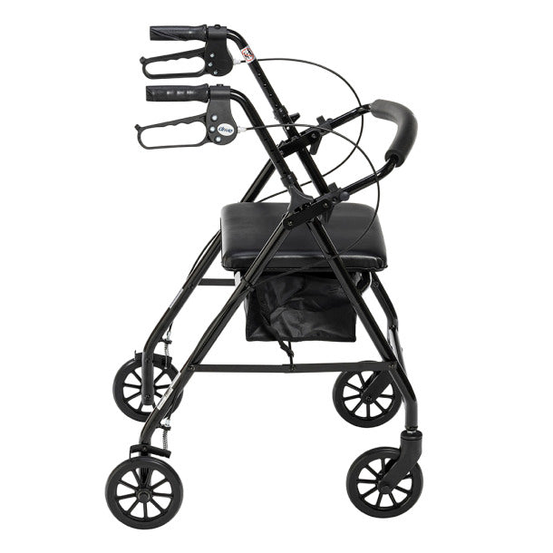 Drive Medical Aluminum Rollator, 6" Casters