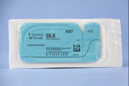 J & J Healthcare Systems Perma - Hand SUTUPAK Suture without Needle Braided Silk Nonabsorbable Coated Size 1 30 Inch Suture - SA87G