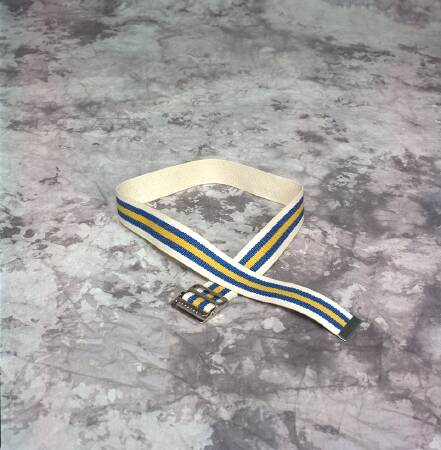 Scott Specialties - Gait Belt 60 Inch Length Blue / Gold / Cream Stripe Nylon - 0530 STR 60