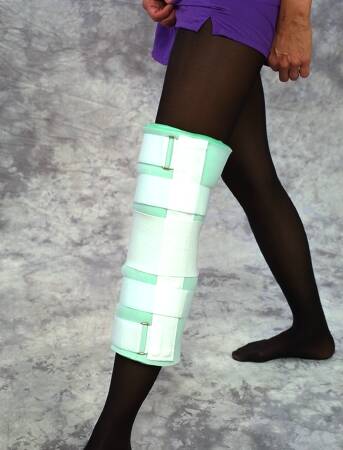 Scott Specialties Knee Immobilizer One Size Fits Most Hook and Loop Closure 16 Inch Length Left or Right Knee - 3016 BLU UN