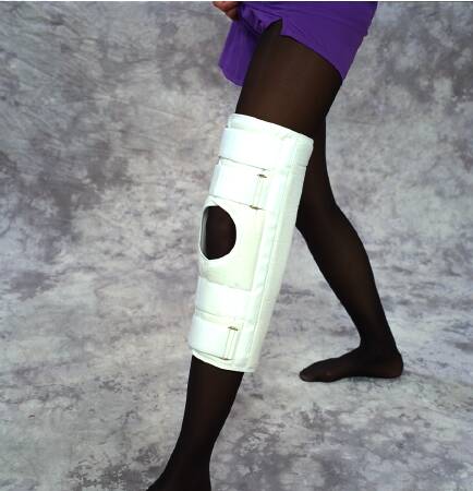 Scott Specialties Knee Immobilizer X-Large Hook and Loop Closure 24 Inch Length - 3224 WHI XL