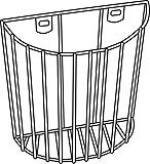 W.A. Baum - Blood Pressure Wall Basket For BP Inflation System Accessories - 2420-CHROME