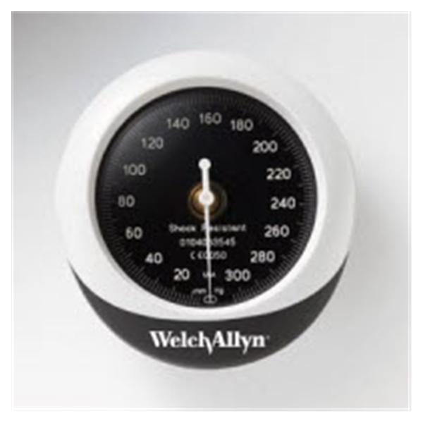 Welch-Allyn Gauge Aneroid Durashock Silver Series 300Mmhg Black/Gray 1/Ea - DS45A