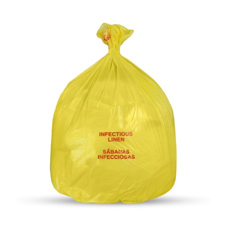 Medegen Medical Products - Biohazard Laundry Bag Yellow Bag Polyethylene 30-1/2 X 43 Inch - RS304314Y
