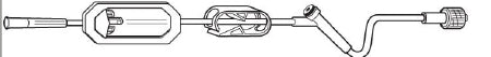 Baxter Interlink Extension Set 21 Inch Tubing 1 Port 5.1 mL Priming Volume DEHP-Free - 2C1103