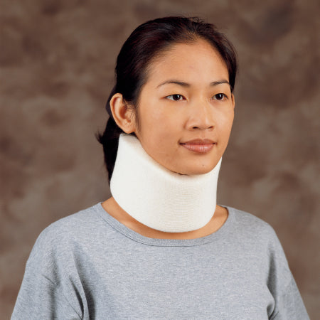Deroyal - Cervical Collar DeRoyal Low Contoured / Medium-Firm Density Adult One Size Fits Most One-Piece 3 Inch Height 22 Inch Length - 1050-10