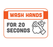 BeSafe Messaging Commercial Wall Decals - Orange & White, 6" x 9", Pack of 3