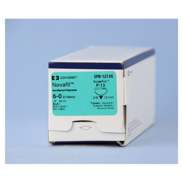 Medtronic MITG-Covidien Suture 6-0 Polybutester P-13 Novafil Blue 18 ...