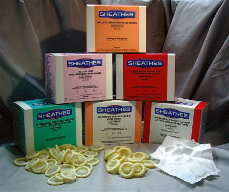 Sheathing Technologies Sheathes Ultrasound Probe Cover 1-1/4 X 8 Inch Latex Non-Sterile For Transducer - Vaginal / Rectal - 10080