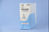J & J Healthcare Systems Prolene Suture with Needle Nonabsorbable Uncoated Blue Suture Monofilament Polypropylene Suture Size 4-0 36 Inch Suture Double-Armed 17 mm Length 1/2 Circle Taper Point Needle - 8557H