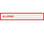Shamrock Scientific Pre-Printed Label Allergy Alert Allergic: _____ / _____ White 1 X 500 Inch - SN-3