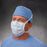 O&M Halyard Inc THE LITE ONE Surgical Mask Pleated Tie Closure One Size Fits Most Green - 48105