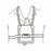 Teclin - Telemetry Pouch Universal Size, Chest and Neck Straps, Moisture Resistant , Foam Inner Liner, Velcro Strap Closures, White Telemetry Unit - 71800