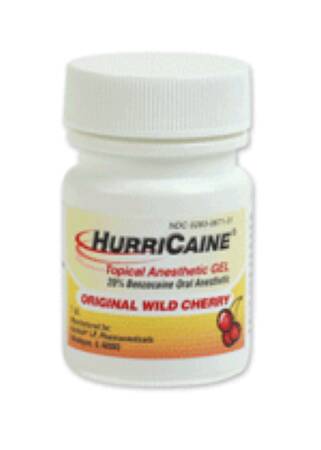 HurriCaine - Oral Pain Relief 20% Strength Benzocaine Oral Gel 1 oz. - 00283087131