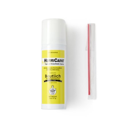 HurriCaine - Oral Pain Relief 20% Strength Benzocaine Oral Spray 2 oz. - 00283067902