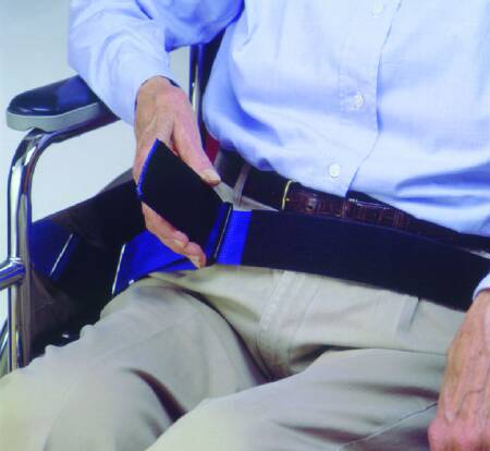 Resident Release - Wheelchair Safety Belt Hook and Loop / D-Ring Closure - 701031