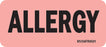 Precision Dynamics MedVision Pre-Printed Label Allergy Alert Allergy Fluorescent Red 1 X 2-1/4 Inch - V04FR0501