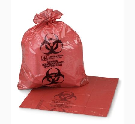 Medegen Medical Products LLC Medegen Medical Products Biohazard Waste Bag 30 - 32 gal. Red HDPE 30-1/2 X 43 Inch - RS304314RH