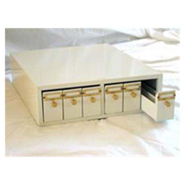 Phoenix Metal Products Microscope Slide Storage Cabinet Tan 5000 Position 18-3/4X15-3/4X5" Ea - SS100-TAN