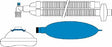 Portex - Anesthesia Breathing Circuit Corrugated Tube 60 Inch Tube Single Limb Adult 3 Liter Bag Single Patient Use - 386003